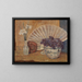 Fan and Violets - Margaret F Spencer — framed artwork on a wall