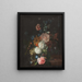 Flowers - Margareta Haverman — framed artwork on a wall