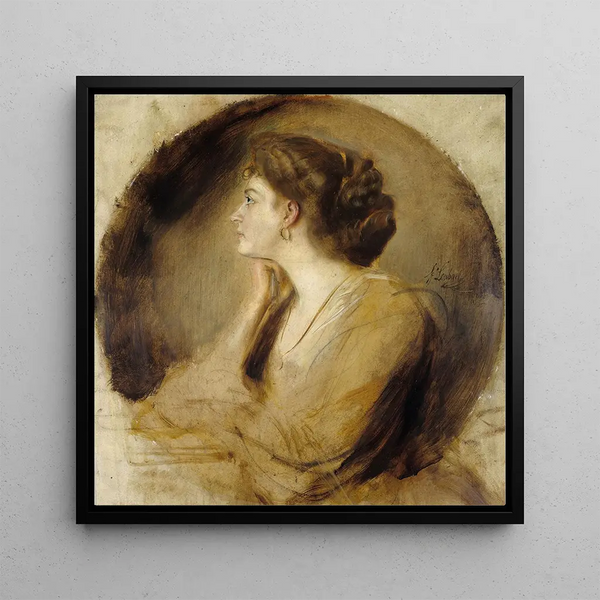 Margarethe von Stumm - Franz von Lenbach — framed artwork on a wall