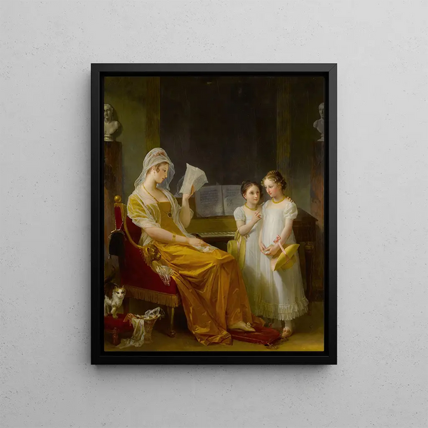 The Family Correspondence - Marguerite Gérard — framed artwork on a wall