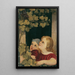 Two children at the window - Maria Beatrice — framed artwork on a wall