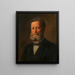 Portrait Painting of Dr. Karl Lueger - Maria Beskiba — framed artwork on a wall