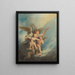 an angel and putti accompanying the soul of a child to paradise - Maria Cosway — framed artwork on a wall