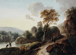 Sentier creux montant près d'une rivière - Maria Dorothea Wagner — artwork view