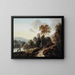 Sentier creux montant près d'une rivière - Maria Dorothea Wagner — framed artwork on a wall