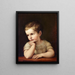 Portrait of a Child Natalie Stuntz Niece of the Artist - Maria Elektrine — framed artwork on a wall