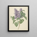 Branch with purple lilacs - Maria Geertruida Barbiers-Snabili — framed artwork on a wall