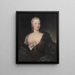 Portrait of Teresa Agnese Doria di Ciri Marchesa del Maro 1721-1764 great-grandmother of Camillo Benso, Count of Cavour - Maria Giovanna Clementi — framed artwork on a wall