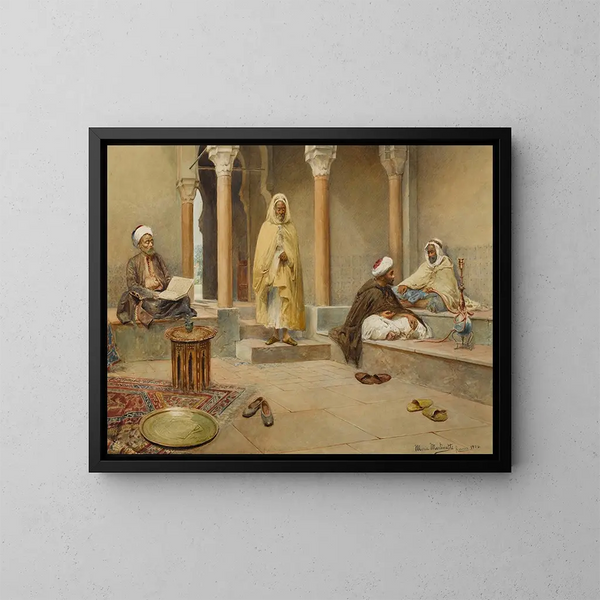 L'Arrivée de l'Aîné - Maria Martinetti — framed artwork on a wall