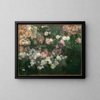 Garden in May - Maria Oakey Dewing — framed artwork on a wall