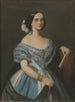 Julie Julia Mathilda Berwald wife of Kerhielm af Margrethelund 1822-1877 opera singer - Maria Röhl — framed artwork on a wall