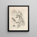 The Miraculous Transformation of Caterpillars and the Strange Food of Flowers Pl030 - Maria Sibylla Merian — framed artwork on a wall