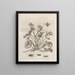 The Miraculous Transformation of Caterpillars and the Strange Food of Flowers Pl052 - Maria Sibylla Merian — framed artwork on a wall