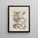 The Miraculous Transformation of Caterpillars and the Strange Food of Flowers Pl082 - Maria Sibylla Merian — framed artwork on a wall