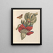 Dissertation on the generation and transformations of insects from Suriname Pl32 - Maria Sibylla Merian — framed artwork on a wall