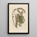 Dissertation on the generation and transformations of insects from Suriname Pl65 - Maria Sibylla Merian — framed artwork on a wall