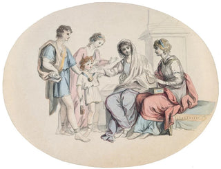 Cinq figures en costume grec - Maria Spilsbury — artwork view
