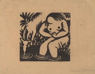 Woman by the water's edge - Maria Uhden — artwork view