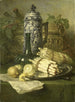 Still life with a jug in stoneware - Maria Vos — artwork view