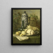 Still life with a jug in stoneware - Maria Vos — framed artwork on a wall