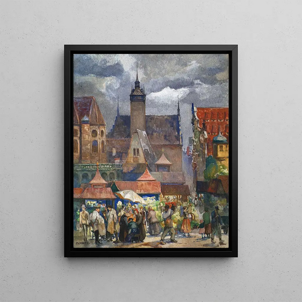 Munich am Anger - Maria Weith — framed artwork on a wall