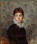 Portrait painting of the artist's sister, Miss Hilda Wiik - Maria Wiik — artwork view