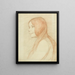 Tête de fille souriante - Maria Wiik — framed artwork on a wall