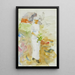 Woman in the Garden - Maria Wiik — framed artwork on a wall