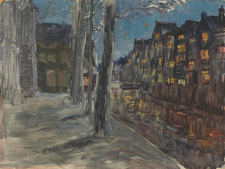 Night Canal Painting - Maria Yakunchikova — artwork view