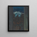 Mont Blanc la nuit - Maria Yakunchikova — framed artwork on a wall