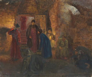 Visit of the Tsar to the prisoners - Maria Yakunchikova — artwork view