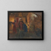 Visit of the Tsar to the prisoners - Maria Yakunchikova — framed artwork on a wall