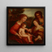 the Mystic Marriage of Saint Catherine with Saint Sebastian - Jan Gauszkiewicz — framed artwork on a wall