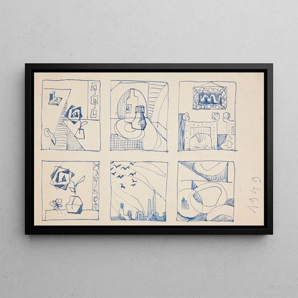 Compositions - Marian Kopf — framed artwork on a wall