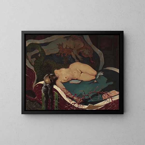 The old truth is found in books - Marian Wawrzeniecki — framed artwork on a wall