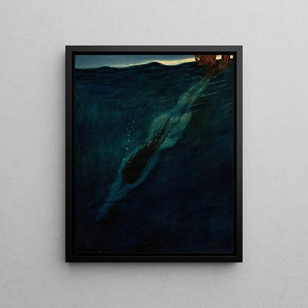 Naiad - Marian Wawrzeniecki — framed artwork on a wall
