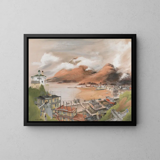 Marée descendante à Juneau - Marianne Appel — framed artwork on a wall