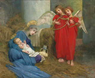 angels entertaining the Child Jesus - Marianne Stokes — artwork view