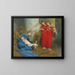 angels entertaining the Child Jesus - Marianne Stokes — framed artwork on a wall