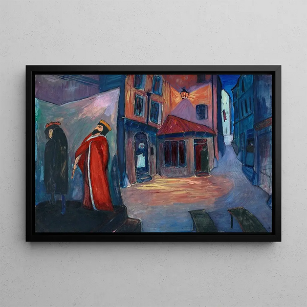 In the Night - Marianne von Werefkin — framed artwork on a wall
