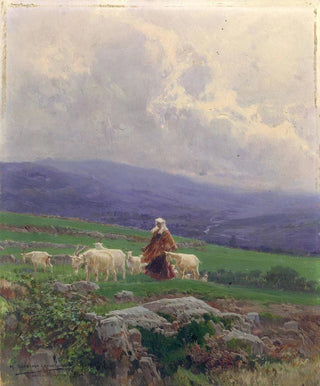 Mariano Barbasn - Goats in the Pasture Anticoli Corrado.webp