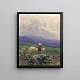 Mariano Barbasn - Goats in the Pasture Anticoli Corrado.webp
