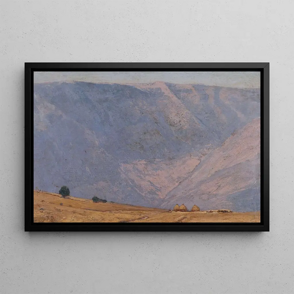 Landscape Painting - Mariano Barbasán — framed artwork on a wall