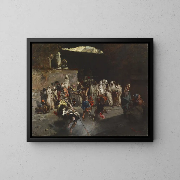 Arab Fantasy Painting - Mariano Fortuny Marsal — framed artwork on a wall
