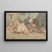 Chameaux se reposant à Tanger - Mariano Fortuny Marsal — framed artwork on a wall