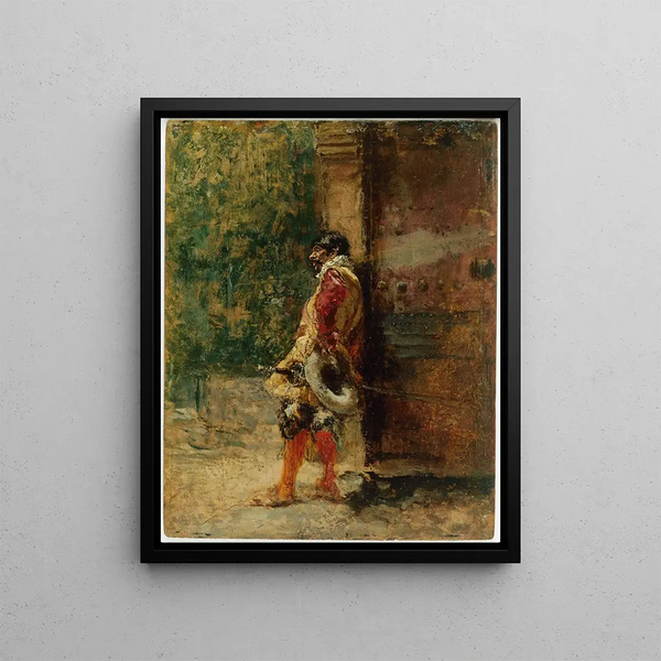 Cavalier - Mariano Fortuny Marsal — framed artwork on a wall