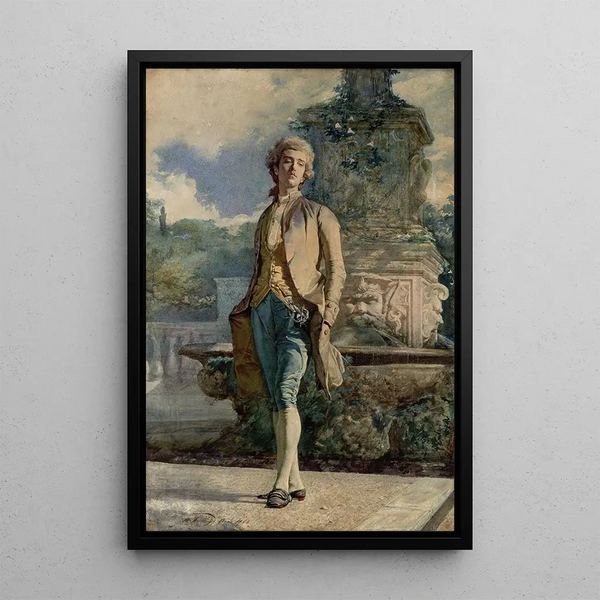 The Little Count - Mariano Fortuny Marsal — framed artwork on a wall