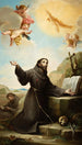 Saint Francis of Assisi receiving the stigmata - Mariano Salvador Maella — artwork view