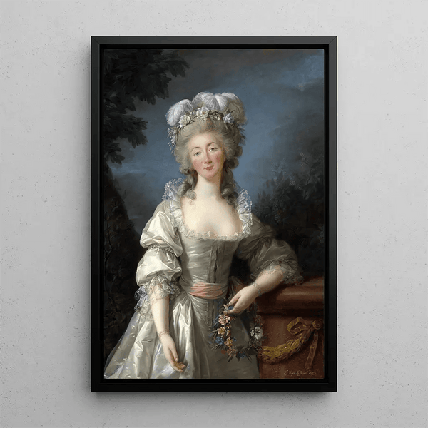Reproduction of the painting Marie Antoinette and her children at the Trianon by Adolf Ulrik Wertmüller
