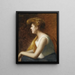 Portrait painting of a young woman - Marie-Augustin Zwiller — framed artwork on a wall